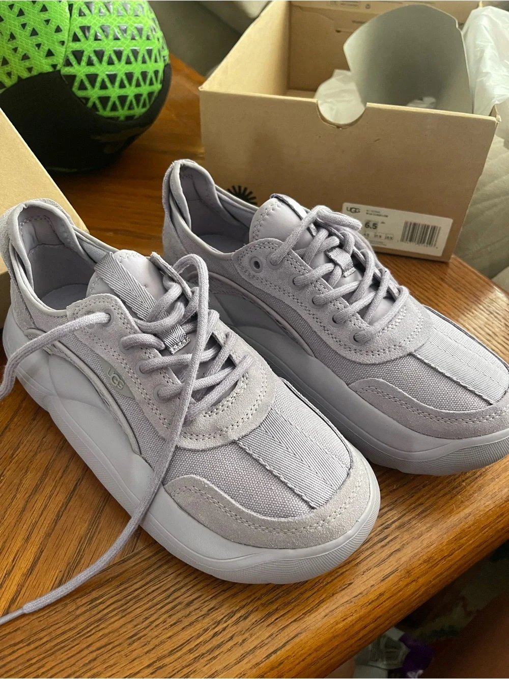 UGG Lilac Suede Platform Sneaker